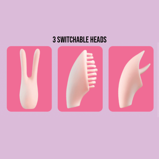 Green modern multi-function vibrator 简约绿色震动按摩棒 1266