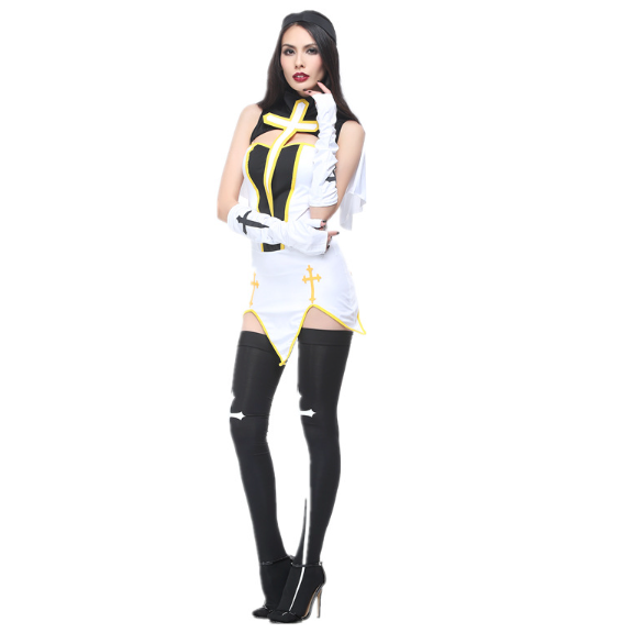 Nun costume uniform style B (Black/white) 修女制服B 1324