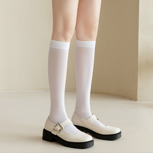 White stocking casual 休闲白色学生袜 1279
