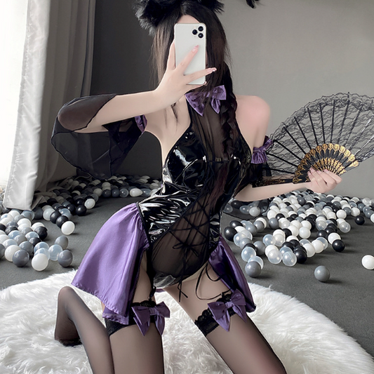 Luna bodysuit uniform 露娜制服透视裙 1329