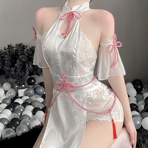 WanWan Chinese style uniform 白色镂空国风制服 1330