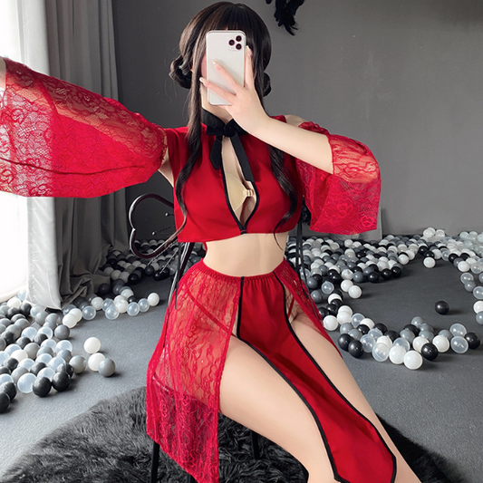 Chinese costume uniform v4 古典提花汉服制服 v4 1371