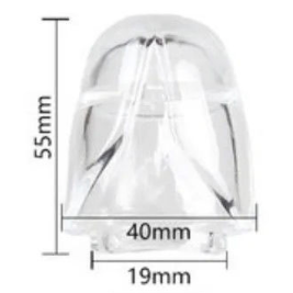 Transparent penis extension (2pc set) 男用加长加粗 1382