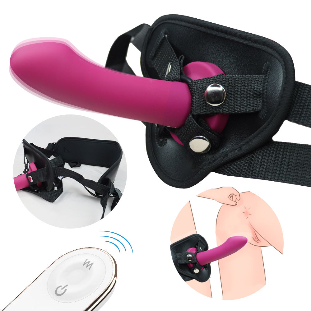 Strap-on (Dildo + Panties) w Vibrating Dildo 穿戴真的阳具 BDSM 2180