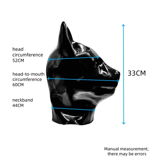 Latex Dog Puppy Mask Pet Play 乳胶狗头套 2014
