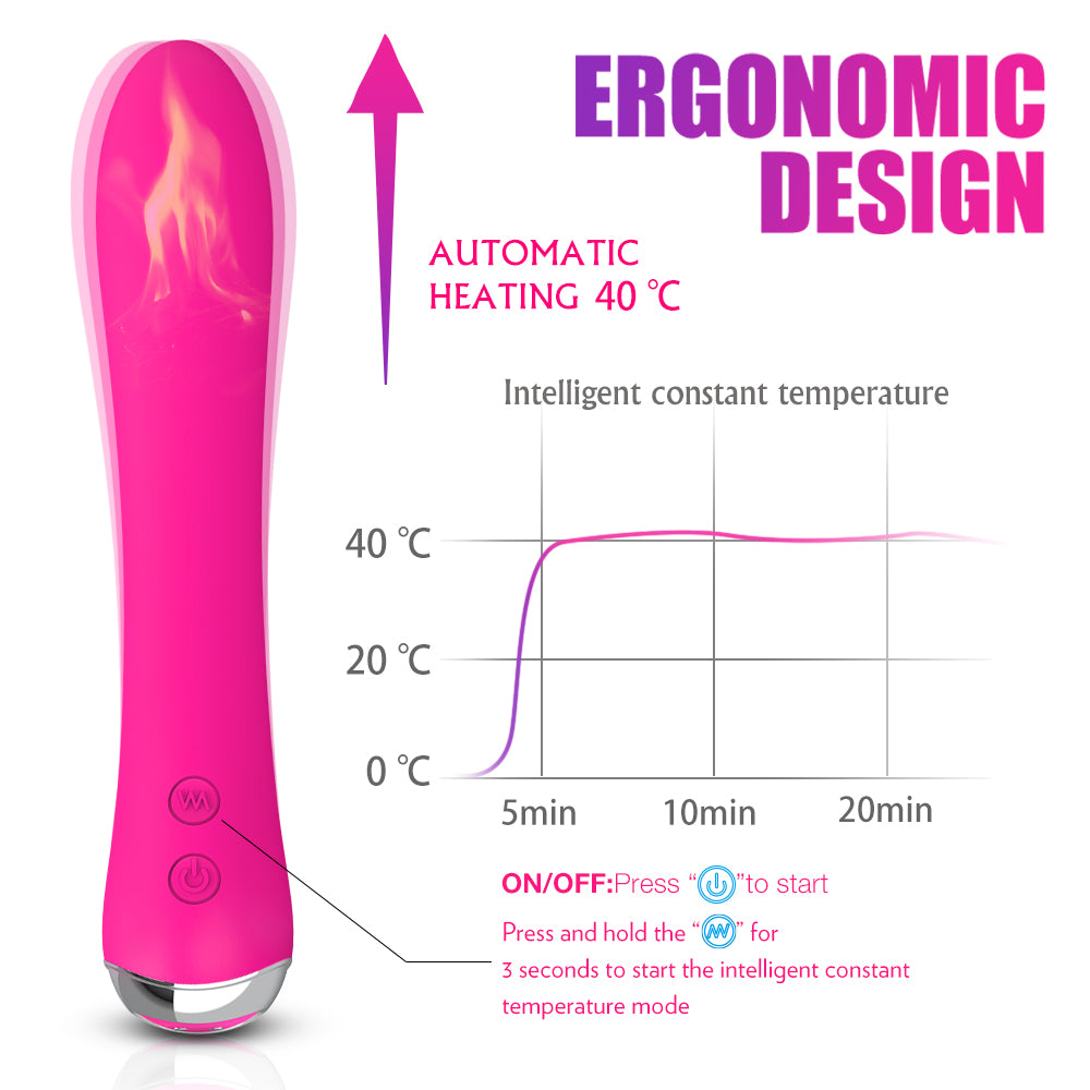 Emma Vibrator 9 Mode w Heat Up Function 艾玛9频震动加热棒 2181