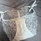 Butterfly Lace Panties v2 (Black/ White) 蝴蝶丁字裤v2 1677