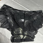 Cinderella Lace Panties (Black/ White) 灰姑娘丁字裤 1678