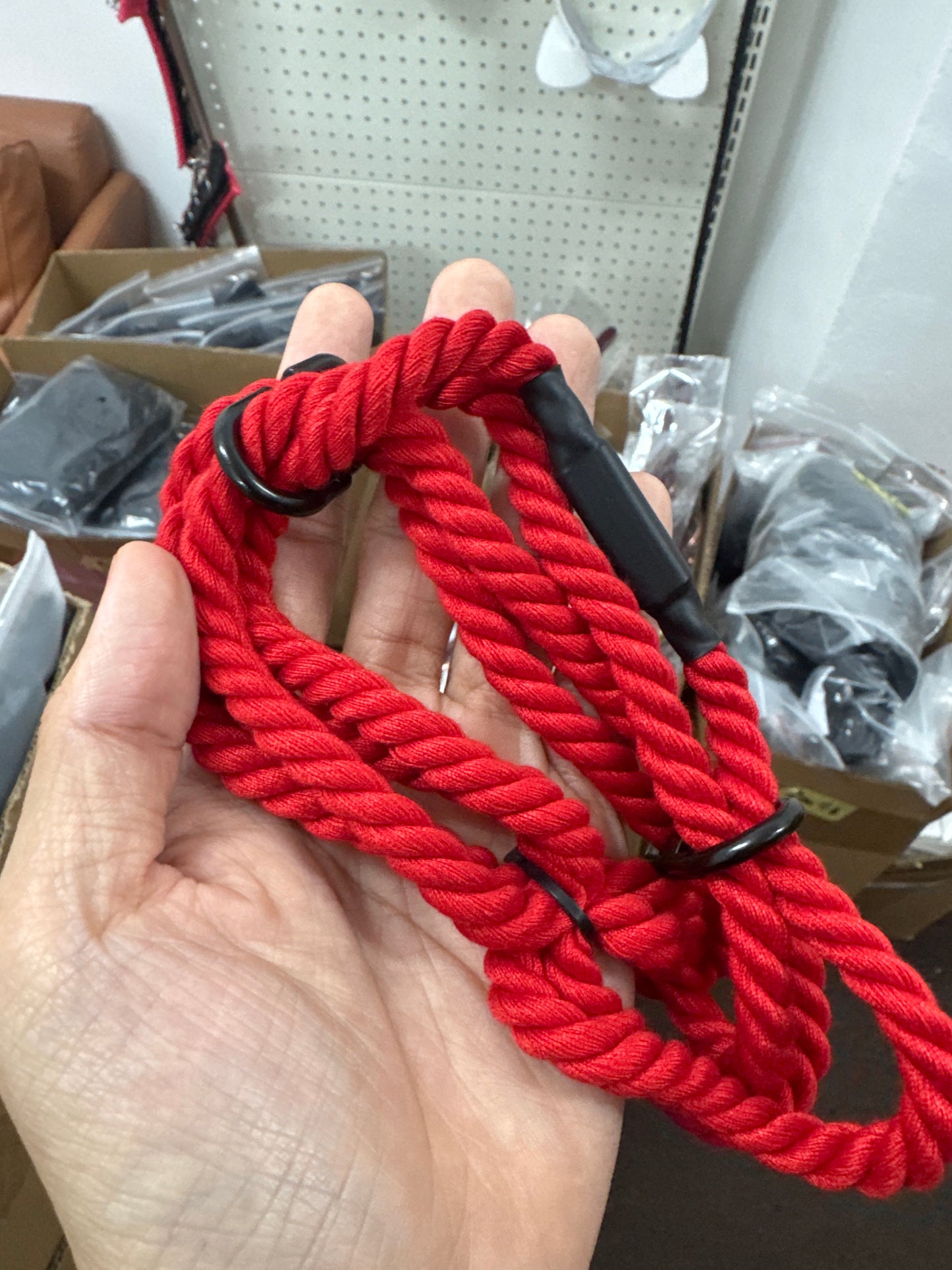 Adjustable bondage rope 可调节束缚绳 (Black/Red) 1414