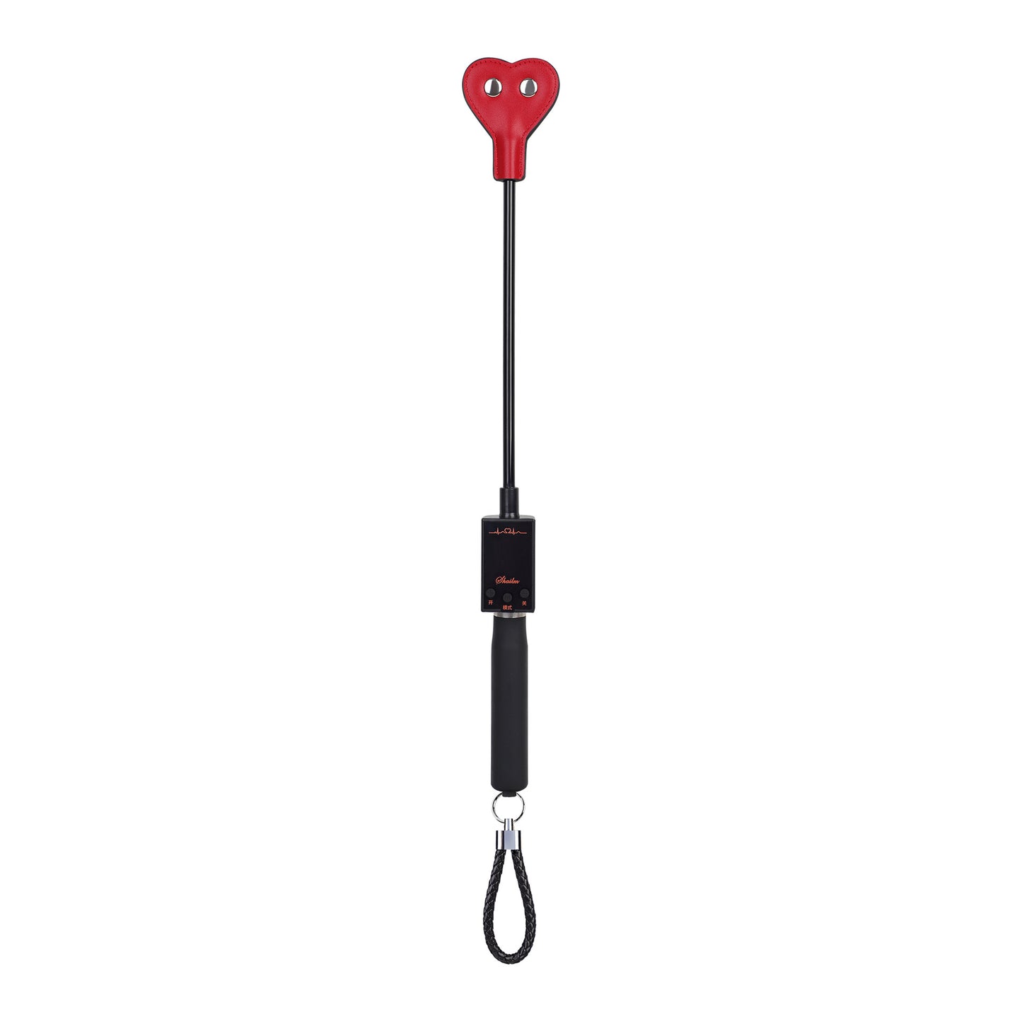 What is Love Spanker Whip w Electric 成人情趣爱心拍子点击 BDSM  2169