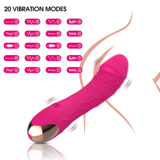 Melissa Pink Vibrator 20 Frequency 梅丽莎粉色20频震动棒 1593