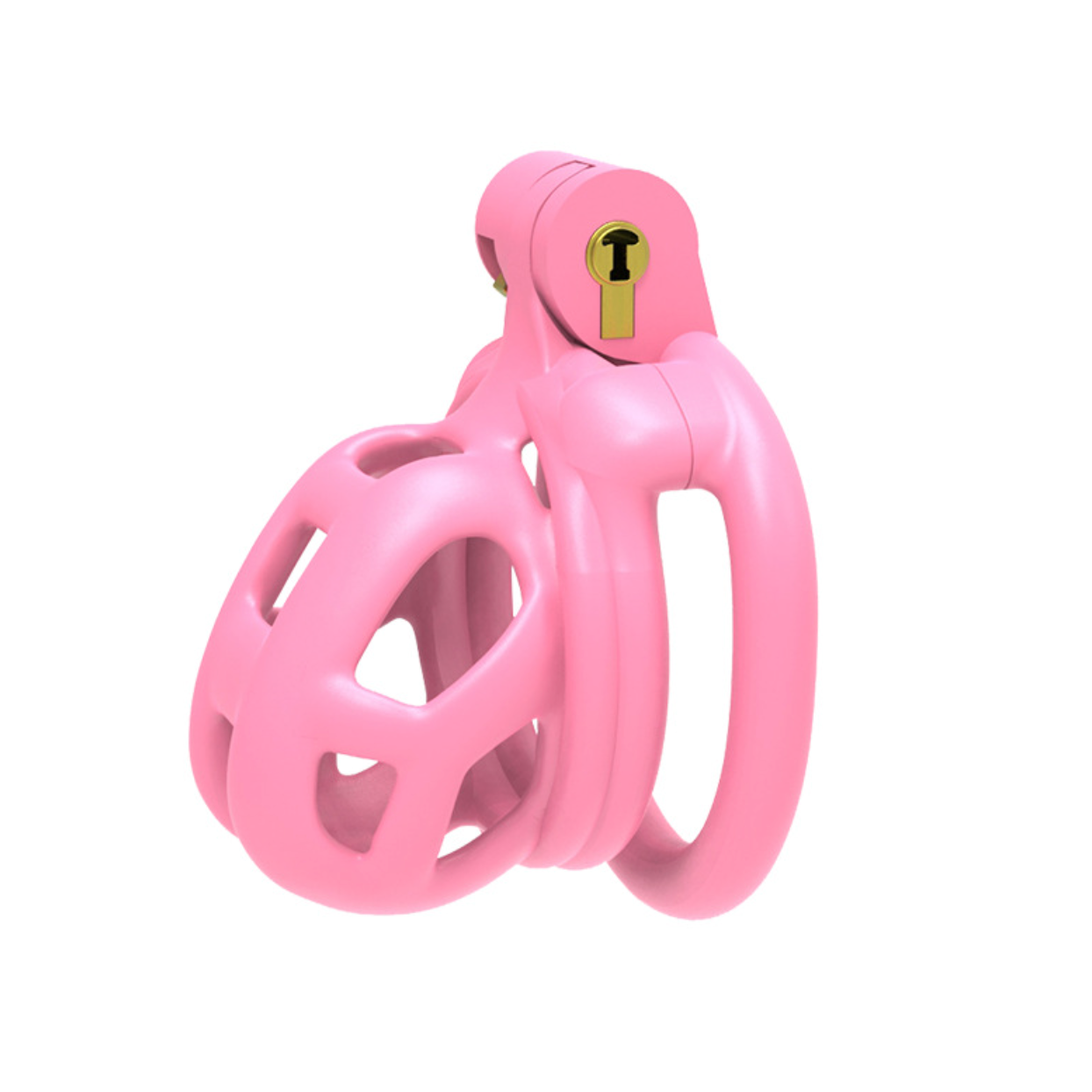 Pink Chastity Cuckold Device Male Cage 3D Print BDSM  [Cage + 4 Rings]  粉色贞操男用 BDSM  1611