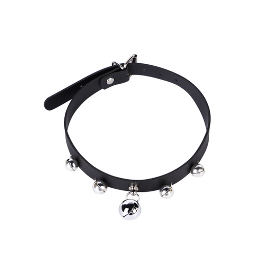 Collar/Choker with Leash & Bell BDSM V3 颈圈铃铛情趣BDSM V3 脖套+牵引 1694