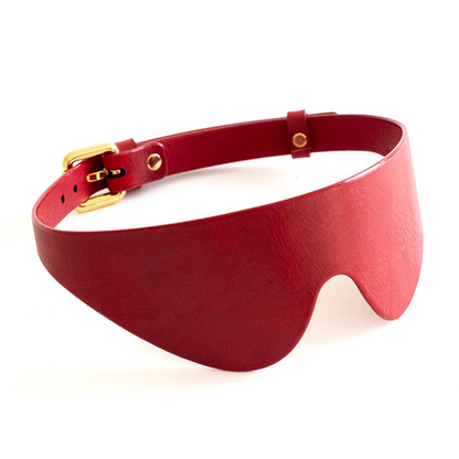 PU leather black eye mask blindfolds 情趣BDSM 皮革眼罩1078