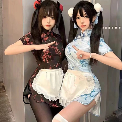 Kagura Chinese Style Cosplay Qipao Uniform 银魂中华娘旗袍制服 1792