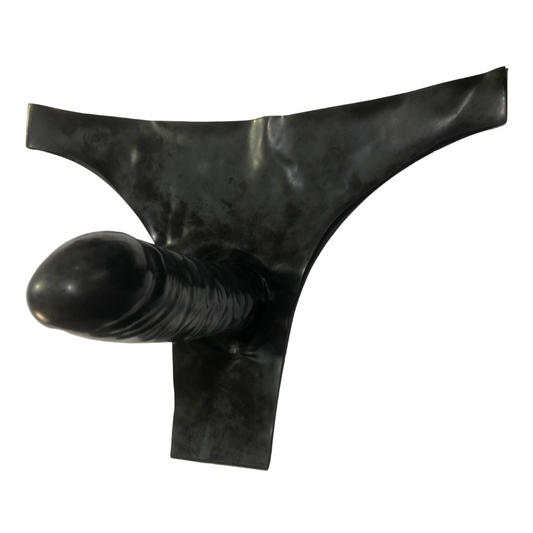 Latex Strap-on Pants with Dildo(s) 乳胶假阳具裤子 2015