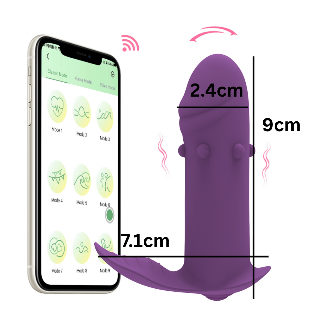 Super Mini 9cm Vibrator [App Control] APP控制迷你9CM跳蛋 2025