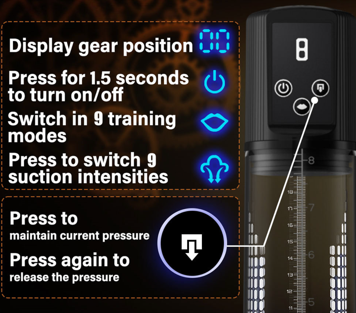 Penis Pump Training Device V2 [Electric]  阴茎训练器物理负压真空泵男性飞机杯 V2 2026