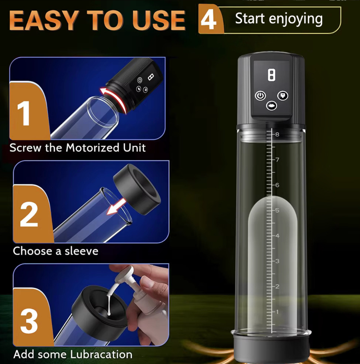 Penis Pump Training Device V2 [Electric]  阴茎训练器物理负压真空泵男性飞机杯 V2 2026