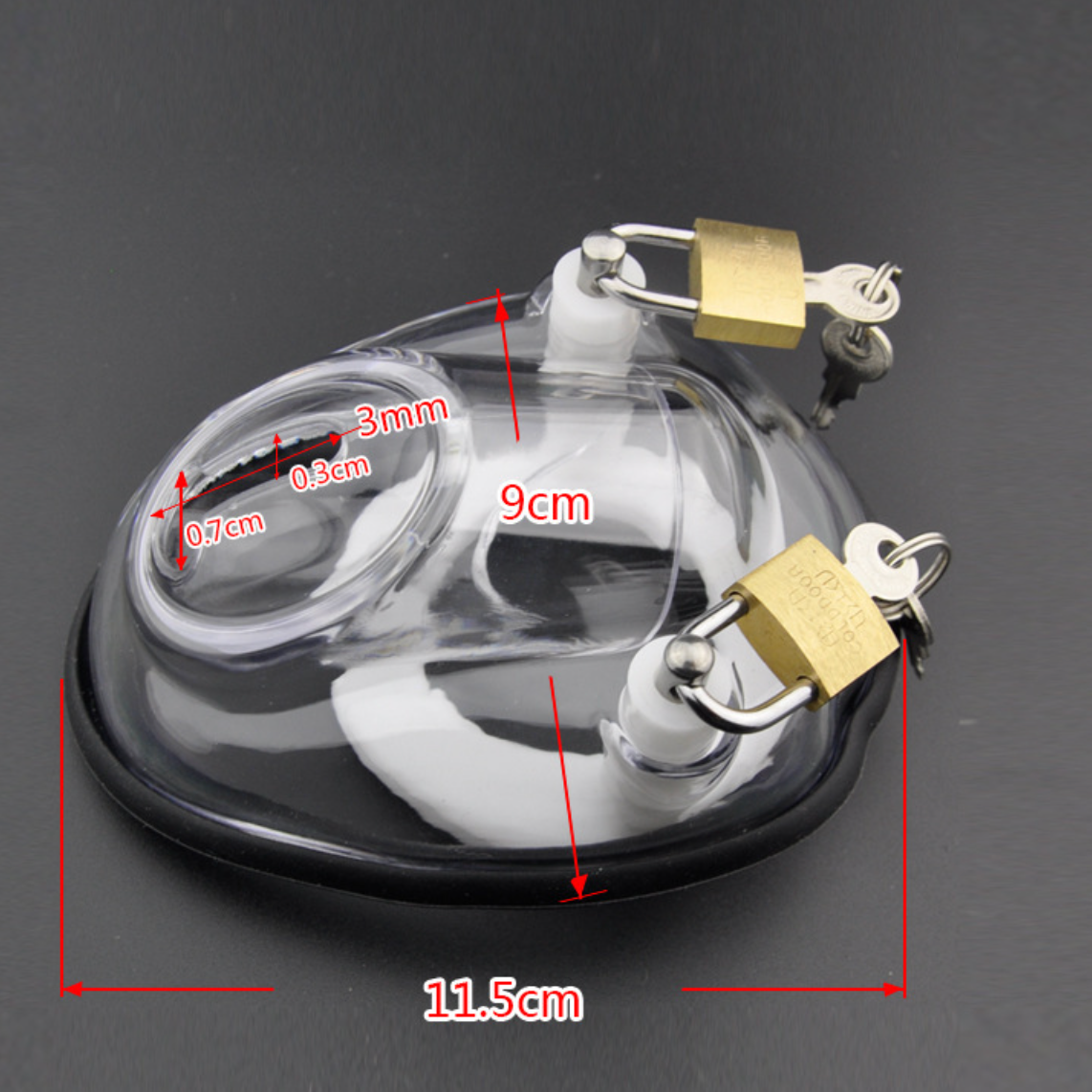 Vault Chastity Cuckold Device Male Cage Silica Plastic 贞操男用硅胶塑料 BDSM  2045
