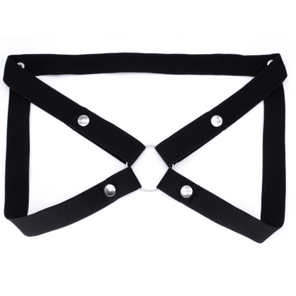 Cuckold Cage Stripe Male Anti-slipping v2 男用贞洁笼辅助带弹性防下坠 V2 BDSM  (Black/Pink) 2095