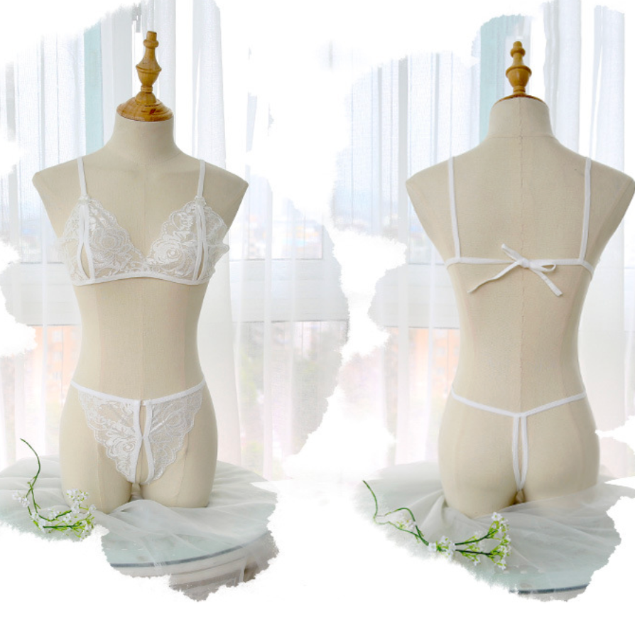 Lace lingerie bra v3 蕾丝三点式内衣 2125