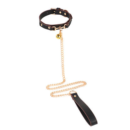 Collar/Choker with Leash & Bell V4 颈圈铃铛情趣BDSM V4 脖套+牵引 2170