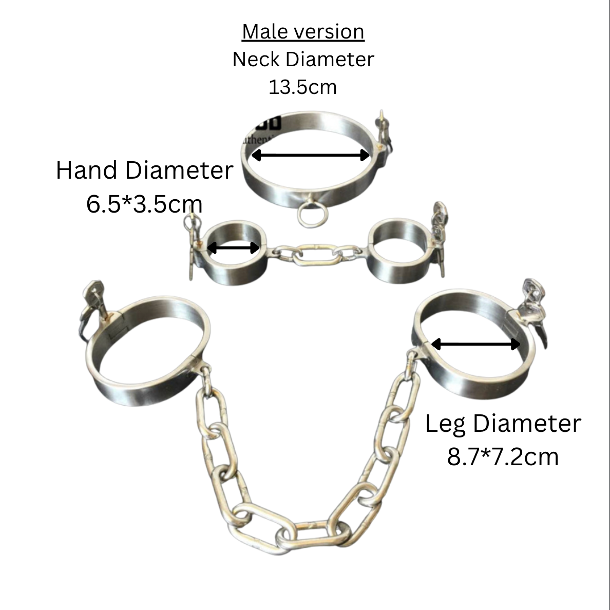 Bondage & Restraint Metal Hard & Cold V2 不锈钢手颈束缚架子V2 BDSM 2217