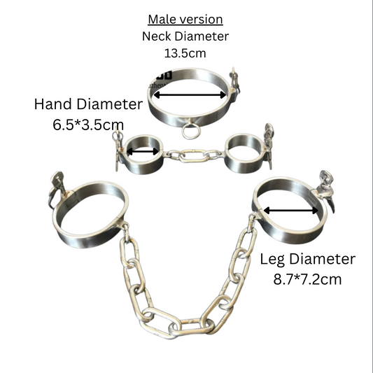 Bondage & Restraint Metal Hard & Cold V2 不锈钢手颈束缚架子V2 BDSM 2217
