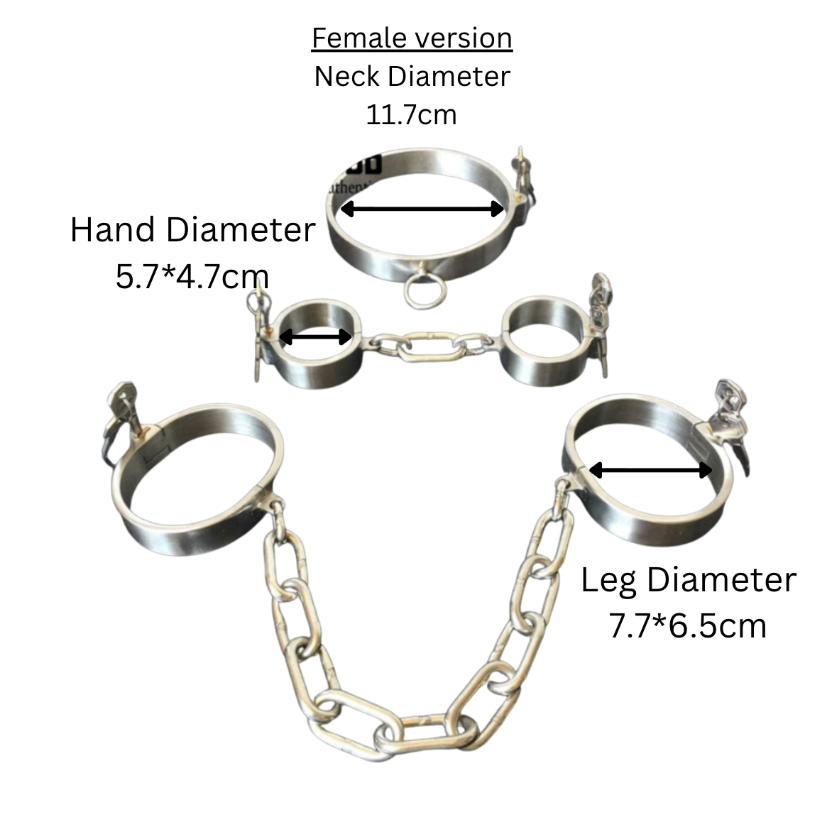 Bondage & Restraint Metal Hard & Cold V2 不锈钢手颈束缚架子V2 BDSM 2217