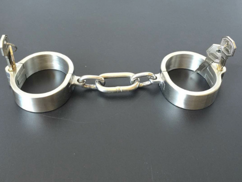 Bondage & Restraint Metal Hard & Cold V2 不锈钢手颈束缚架子V2 BDSM 2217