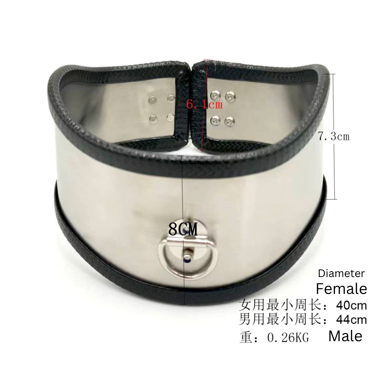 Stainless Steel Collar/choker v5 不锈钢情趣脖套BDSM v5 2218