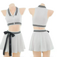Tennis Sporty Bodysuit Uniform [Open Crotch]  网球运动制服 2228