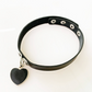 Black Heart Collar/Choker with leash v2 黑色爱心情趣BDSM 脖套+牵引 v2 2257