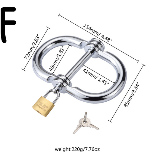 Hand Cuff Restraint Metal Bondage V6 束缚捆绑手铐 BDSM V6 2265