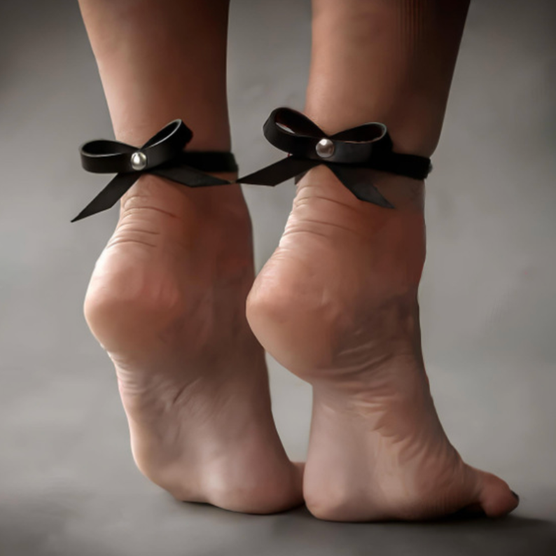 PU Leather Anklet PU皮圆脚环 BDSM 2269