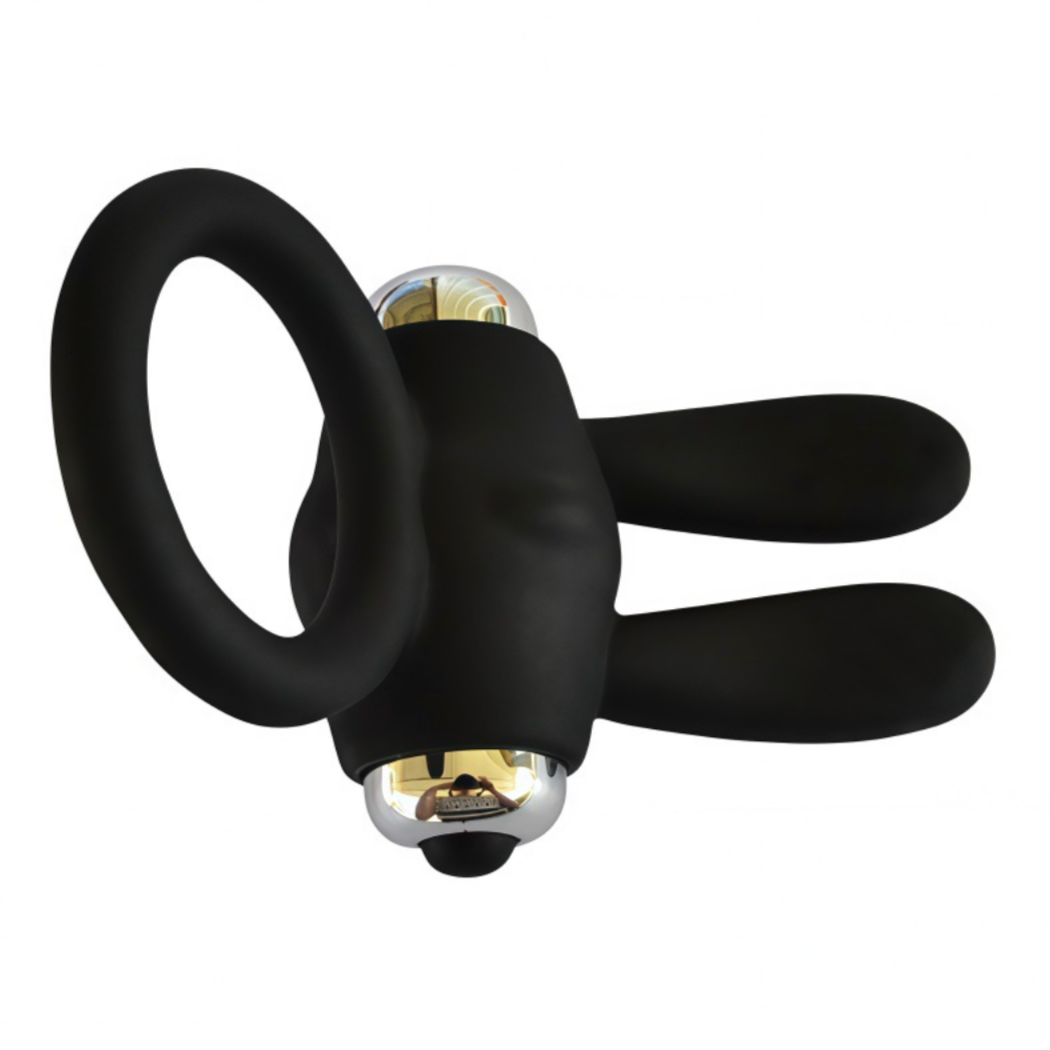 Black Penis Cock Ring Vibrator V3 黑色阴茎震动按摩套V3 2303