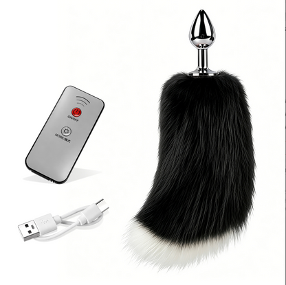 Fox Tail Anal Butt Plug w Remote 狐狸尾巴肛塞遥控 BDSM 2297