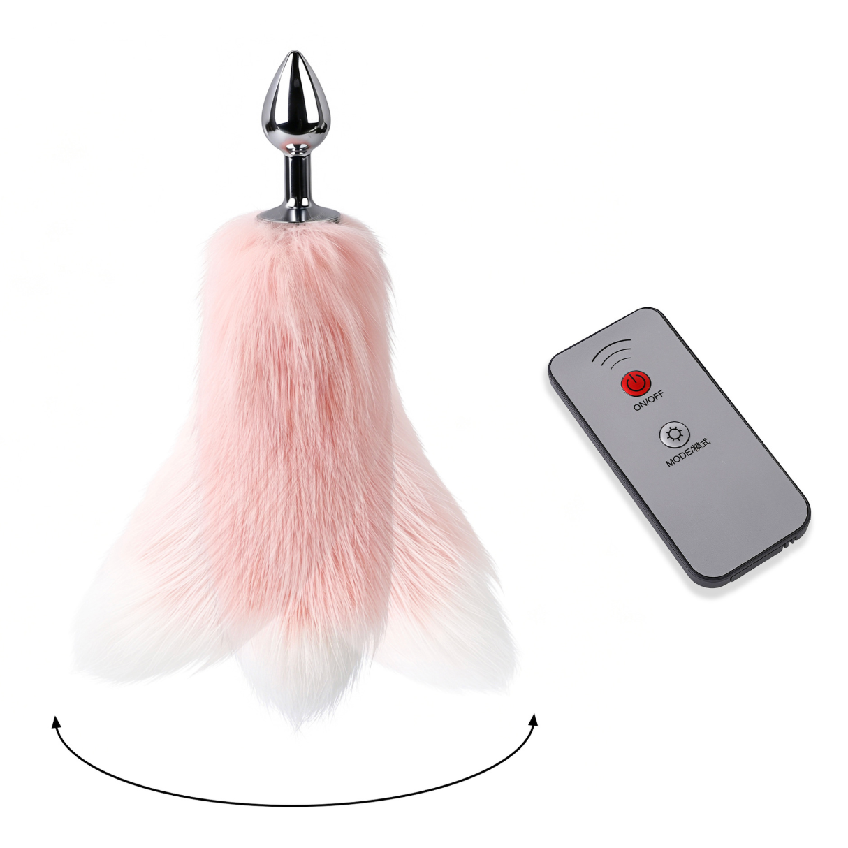 Fox Tail Anal Butt Plug w Remote 狐狸尾巴肛塞遥控 BDSM 2297