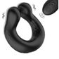 Black Penis Cock Ring Vibrator w Remote  黑色阴茎震动按摩遥控 2313