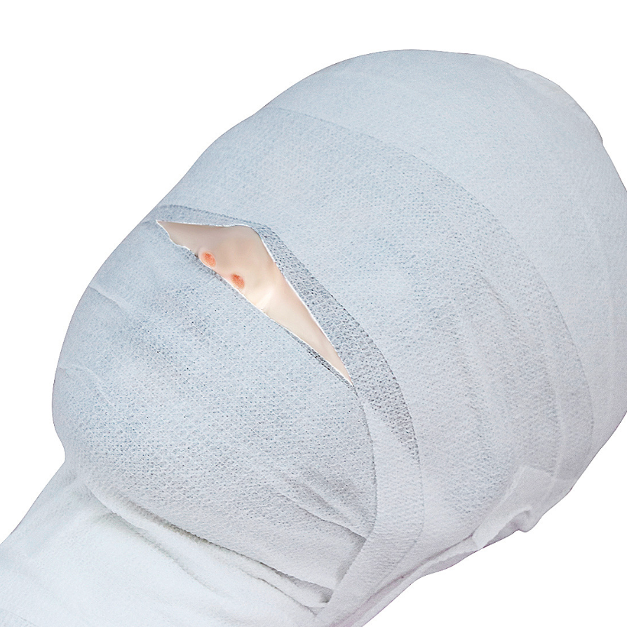 White Bondage Cloth Mummification 2M (2 Rolls) 白色网纱布木乃伊2米(2卷) BDSM 2308