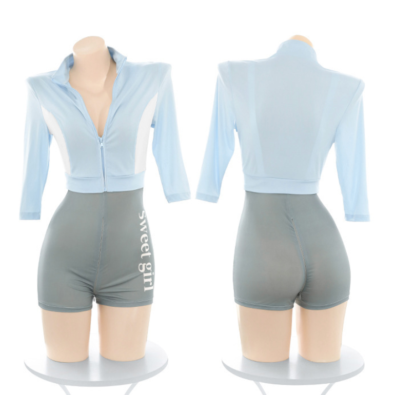 Sporty Cyclist Bodysuit Uniform V4 [Open Crotch] 运动连体可开档制服 V4 2333