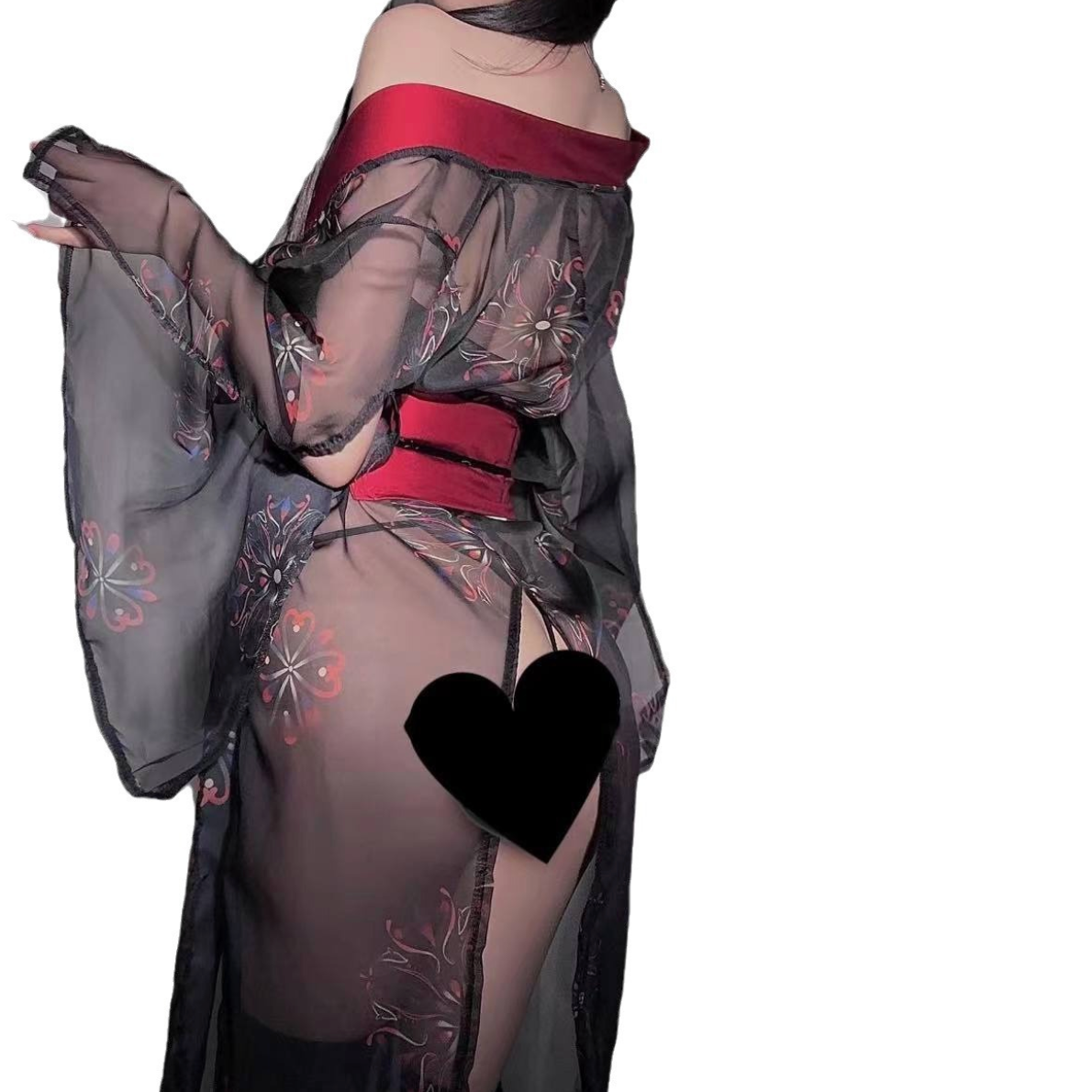 Chinese Qipao Costume Uniform v9 纯欲透视旗袍绣花制服 v9 2352