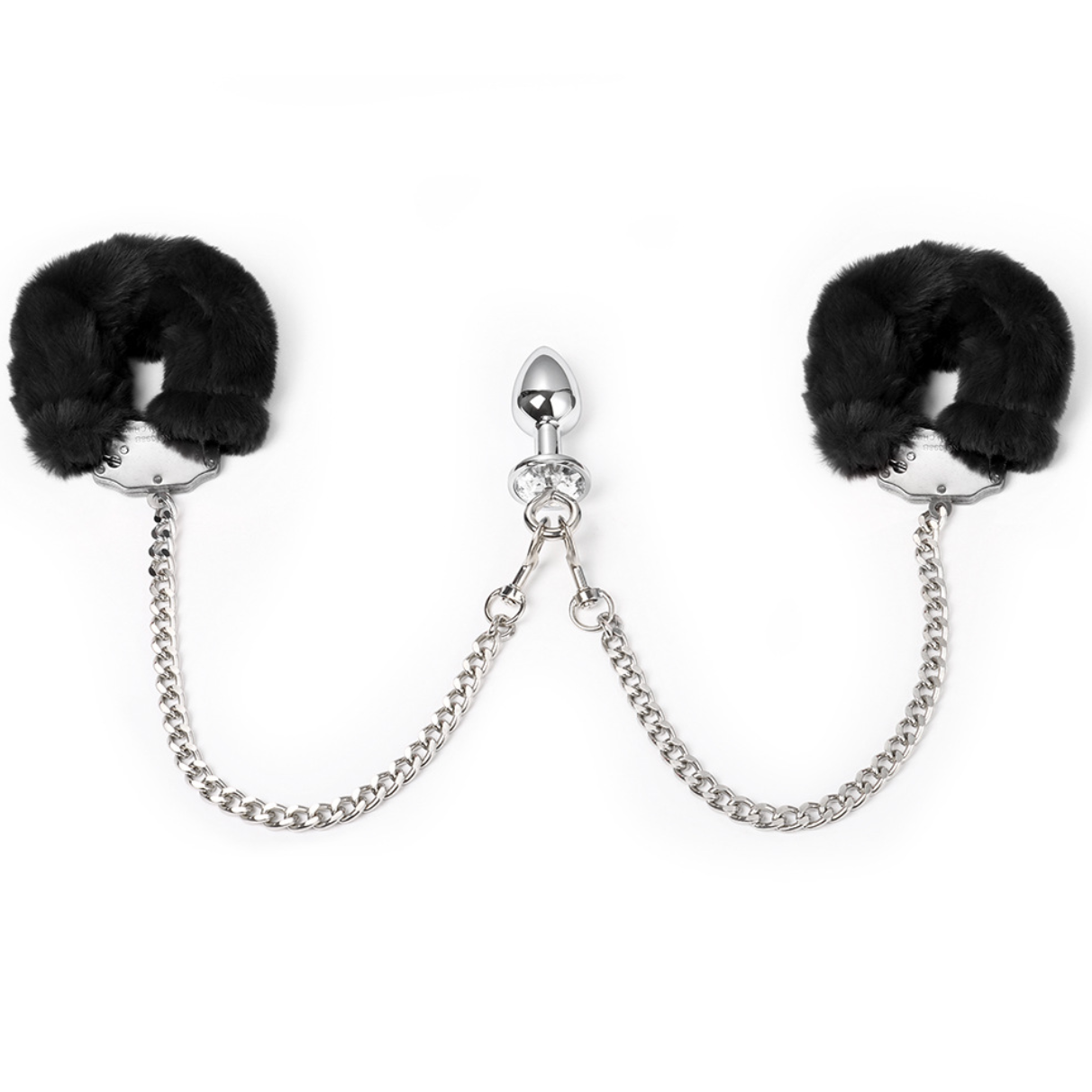 Anal Bead Butt Toy with Hand Cuff Bondage V2  后庭肛塞手铐 V2 BDSM 2276