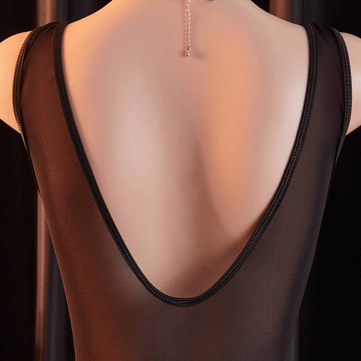 Charlotte PU Leather Bodysuit [Open Crotch] 夏洛特黑色PU皮革紧身衣[开档] 2230